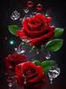 Pintura de Diamantes Manjing Transfronteriza DIY Paisaje Patrón de Flores Hecho a Mano Diamante Redondo Pegatina de Diamante Simple Al Por Mayor Mampostería Pintura