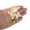 Simulación de flor de trompeta, guirnalda de flores de jazmín, accesorios para coronas hechas a mano, horquillas para el pelo, tocados, arreglos florales, flores para bodas, pared.