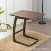 Sofá de esquina de sala de estar de lujo moderno cama de dormitorio mesa auxiliar de café/té de madera maciza móvil multifuncional mini pequeña cubierta