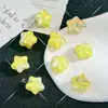 20mm crema dulce viento cinco puntas estrella tridimensional pintura al óleo degradado estrellas DIY pulsera collar de cuentas hecho a mano material
