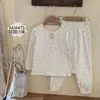 Conejo de Pan Lycra Peinada Algodón Clase A Doble Capa Cálido Conjunto de Ropa para el Hogar Infantil 26 Invierno Cuello Redondo Pijama Infantil