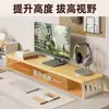 Soporte para computadora de escritorio para oficina en casa, con un elevador de monitor de doble capa y estantes de almacenamiento