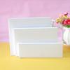 Caja en blanco de 211-220 mm, venta al por mayor, cartón blanco, plana, plegable, doble, impresión, embalaje blanco