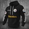 Uniforme de Equipo Transfronterizo Europeo y Americano Tallas Grandes Impresión Digital 3D Cárdigan Holgado con Cremallera y Capucha Sudadera Deportiva Sudadera de Invierno