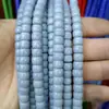 Vidro Cristal Imitação Jade Cor Sólida Não Desbota 6*8mm Contas Espaçadoras Semi-Acabadas Acessórios para Pulseira Colar DIY Acessórios Atacado