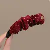 Clip de plátano con lazo lujoso y exquisito, nuevo estilo coreano 2026, versátil y elegante, adecuado para coletas altas