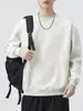 Roupas Masculinas Fengshe / Novo Suéter Retrô Japonês de Primavera e Outono Versátil Design Patchwork Masculino Blusa de Moletom Solta de Manga Longa