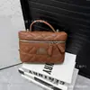 Bolsa Caixa de Moda Transfronteiriça, Grande Capacidade, Textura Versátil, Bolsa de Mão de Luxo Leve, Fragrância de Losango, Bolsa de Vovó