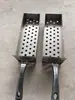 Caixa de Carvão para Churrasqueira, Caixa de Carbono, Acessórios para Grelha de Churrasco, Mesa de Churrasco Sem Fumaça, Bandeja de Carvão, Fenda de Fogo, Caixa de Carbono de Aço Inoxidável Anti-Queimaduras