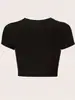 Camiseta Estampada Favorita 200Ggod Transfronteiriça, Camiseta Y2K de Manga Curta com Gola Redonda, Adequada para