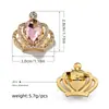 Broche de Corona de Aleación de Cristal y Pedrería de Nuevo Estilo Transfronterizo, Pin de Solapa Sencillo y Elegante para Traje