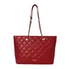Bolsa vintage grande de bordado com padrão de losangos para mulheres, nova moda 2026 bolsa de ombro para o dia a dia, bolsa tote estilo balde elegante
