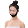 Fábrica Original Bandagem V-Face Estendida Respirável Preto Escuro para Levantar e Firmar a Pele Facial Bandagem de Dormir em Estoque