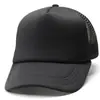 Gorra de béisbol de verano transpirable con logo personalizado impreso y malla de esponja para adultos y niños, gorra de pico liso, gorra de malla para proteger del sol