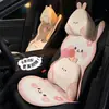 Cojín Original para Asiento de Coche Blue Rain Lindo Dibujo Animado Universal para las Cuatro Estaciones Cubierta de Asiento de Coche de Seda de Hielo de Panal de Abeja para Verano