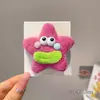 Pinza para el pelo divertida y peculiar con forma de boca de salchicha y estrella para mujer, Pinza de pico de pato estilo Ins, Pasador lindo y peculiar para flequillo y frente