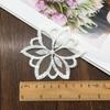 Flor de organza bordada estilo coreano joyería hecha a mano accesorios de encaje flor calcomanías de tela de malla decorativa para ropa interior accesorios
