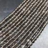 Cuentas sueltas de obsidiana con ojo de arcoíris de hielo de piedra original para hombres y mujeres, pulsera, collar, accesorios de joyería DIY, cuentas redondas de cristal