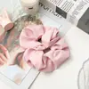 Scrunchie de Cor Sólida Scrunchie Doce Grande Scrunchie Personalizado Acessório de Cabelo Doce Fresco Fábrica de Scrunchies de Tecido Atacado