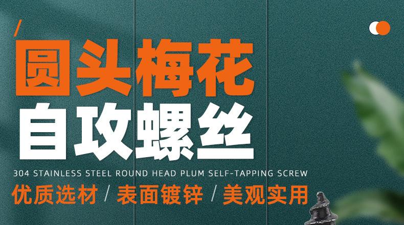 304不锈钢镀黑锌圆头梅花自攻螺丝_01_01.jpg