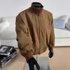 Chaqueta aviador retro americana para hombre, primavera y otoño, estilo minimalista deportivo, abrigo casual holgado cleanfit