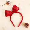 2023 nuevo estilo caliente diadema de Navidad con lazo pasador de Navidad diadema de felpa linda pasador al por mayor