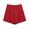 Comércio Exterior 23 Verão Mistura de Linho Shorts Casuais Básicos 3103939 Colete e Top 3102939