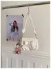 Bolso cruzado de diseño de nicho transfronterizo, bolso de axila de PU mate, bolso de hombro lindo con lazo plisado, bolso casual versátil
