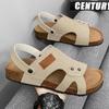 Sandálias Masculinas Transfronteiriças Casuais Sapatos de Praia Sola Grossa Verão Novo Respirável Cortiça Birkenstock Sandálias Masculinas Um Sapato Dois Usos