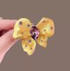 Broche de Borboleta de Cristal Distinto Design de Luxo Leve para Mulheres Broche Borboleta Senso de Design Broche Exquisito Acessórios Elegantes para Terno