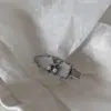 Pasador de Pelo sin Costuras con Pedrería Plateada Lazo Pinza Lateral para Flequillo Pelo Suelto Pasador Roto Pasador de Lujo de Alta Gama Accesible Accesorios para el Cabello para Mujeres
