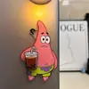 Imán Rotatorio de Nevera de Dibujos Animados de Bob Esponja Decoración Magnética Creativa Lindo Periférico de Anime Artículo de Decoración del Hogar de Alto Valor