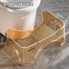 Taburete de Plástico para Inodoro al por Mayor, Nuevo Diseño Transparente Engrosado, Alto Valor Estético para Baño, Dormitorio e Inodoro, Reposapiés Taburete Bajo