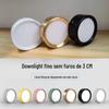 Spot LED Embutido de Superfície 3cm Hotel Sala de Estar Teto Macaron Abertura Sem Furo Luz de Três Cores Regulável Estilo Luxo Acessível