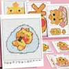 Dibujos grandes de arte con cuentas de alta definición con patrones amigables, ricos diseños de arte con cuentas de dibujos animados, lindos y adorables pegatinas de material hechas a mano
