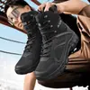 Nuevas botas militares transfronterizas para hombre, zapatos de senderismo, deseo de venta al por mayor transfronteriza, zapatos deportivos antideslizantes resistentes al desgaste, zapatos para senderismo y camping al aire libre