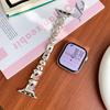 Pulseira de Relógio de Cobre com Zircônia Candy Adequada para Apple Série 10 S11, Huawei 11 Fit5 Gt6, Pulseira de Metal Xiaomi