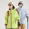 Venta Directa de Fábrica Chaqueta Rígida Estilo Montaña para Hombre, Capa Única Completamente Termosellada Ropa para Montañismo al Aire Libre, Chaqueta Impermeable Transpirable para Mujer
