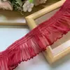 5cm Borde de Organza Fino Encaje de Alta Calidad Adorno Cuello Dobladillo para Faldas Hecho a Mano DIY Accesorios para Ropa