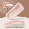 Palmilhas Aumentadoras de Altura Meio Tamanho para Botas Martin, Palmilhas Invisíveis Aumentadoras de Altura de Salto, Palmilhas Quentes Forradas com Lã para Inverno