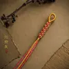 Nueva cuerda colgante de estilo tibetano chino, cuerda tejida a mano, accesorios de bricolaje, llavero, juego cultural, cadena para teléfono móvil, producto semiacabado, colgante para bolso