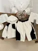 Conjunto de Roupa Estiloso para Meninos de Início de Primavera, Roupas de Bebê para Primavera e Outono, Conjunto de Duas Peças Moda Workwear Estilo Coreano