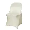 Venta Caliente Al por Mayor Varios Colores Universal Hotel Boda Salón de Banquetes Uso Elástico Plegable Silla Cubierta para Silla