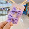 Pinza para el pelo para niña, diseño de princesa, con lazo de franela, accesorios para el pelo para mujer