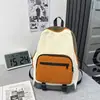 Estilo K de Mochila Ligera de Nicho, Gran Capacidad, Combinación de Colores, Bolso Escolar de Estudiante de Moda, Bolso Casual Repelente al Agua para Pareja
