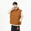 Chaleco para Hombre Otoño/Invierno Nuevo Chaleco de Cuello Alto Holgado Casual Versátil Impermeable Chaleco de Algodón Chaqueta Abrigo para Hombre