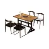 Mesa Temática Retrô para Hot Pot Fogão de Indução Integrado Espetos para Uma Pessoa e Uma Panela Mesa Redonda Catering Combinação de Mesa e Cadeiras para Restaurante