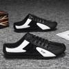 Mocassins Masculinos 2025 Novo Verão Respirável Bico Fechado Meia Chinelo Solado Macio Moda Driving Sem Salto Sapatos Tendência