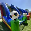 Trampolín Inflable Exterior Parque Infantil Castillo para Fiestas Castillo Hinchable Portátil Parque de Diversiones Juego de Fútbol