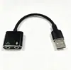 Convertidor de Tarjeta de Sonido Externa Type-C a 3.5mm Cable Adaptador de Audio para Altavoz de Computadora Auriculares Micrófono Dos en Uno